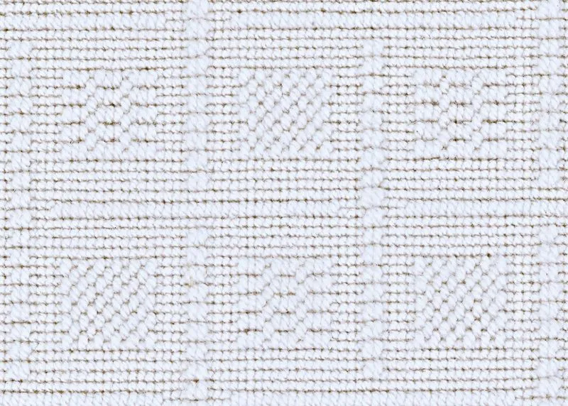Diamond Basketweave White